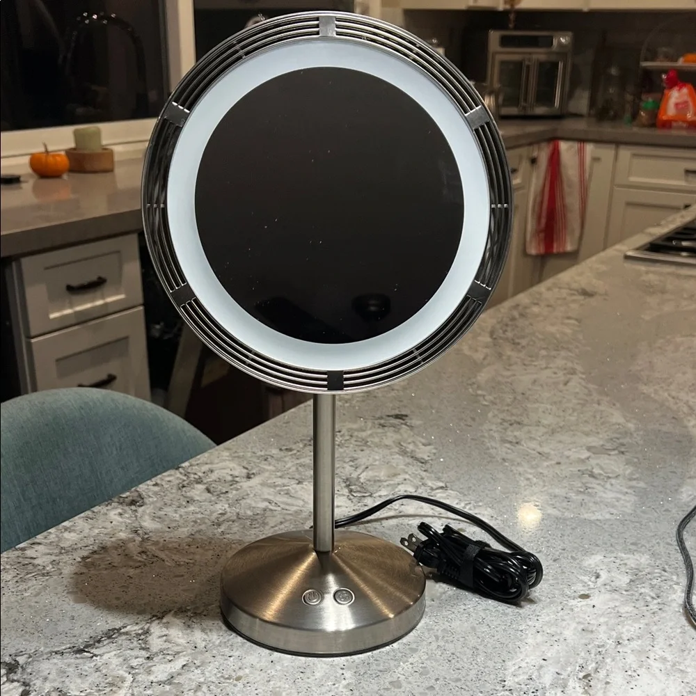 CONAIR Stainless Steel LED Vanity MIRROR & FAN